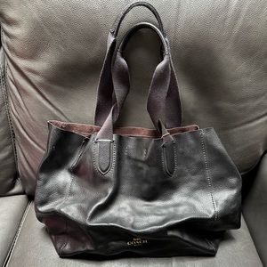 Cool rough edged Coach tote.